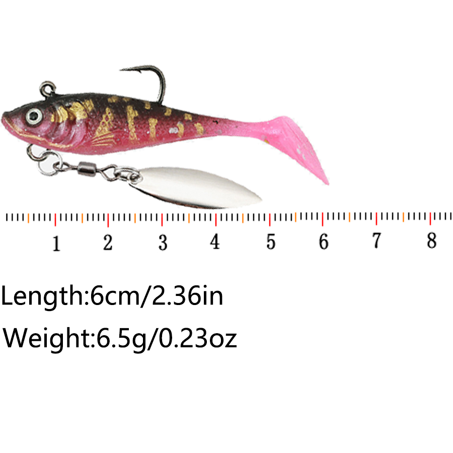 5PCS T-Tail Soft Bait Artifici - đánh giá và giá Fishing Lure Swimbait
