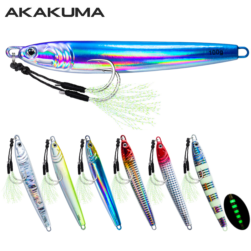 7Pcs 40g 60g 80g 100g Luminous - đánh giá và giá Fishing Lure Spoon