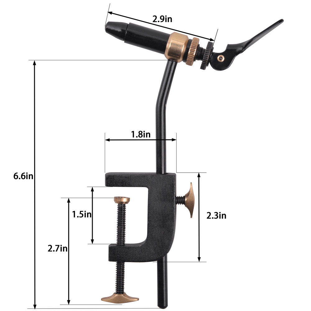 Rotary Fly Tying Vise Tool Saf - đánh giá và giá Fishing Lure Making Kit